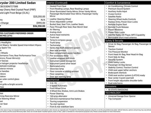 Used 2013 Chrysler 200 Limited image 10