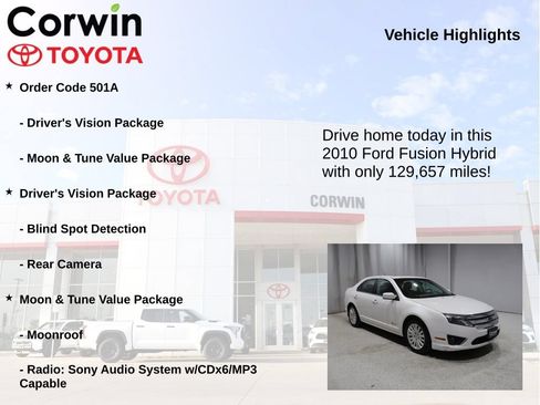 Used 2010 Ford Fusion Hybrid FWD image 6