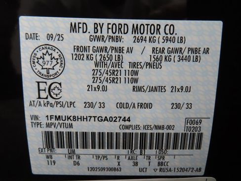 Used 2026 Ford Explorer Platinum w/ LUX Leather Package AWD/4WD image 77