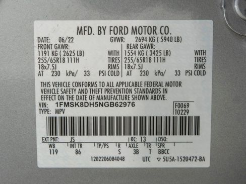 Used 2022 Ford Explorer XLT AWD/4WD image 36