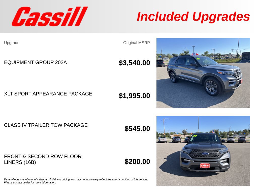 Used 2023 Ford Explorer XLT w/ Equipment Group 202A AWD/4WD image 30