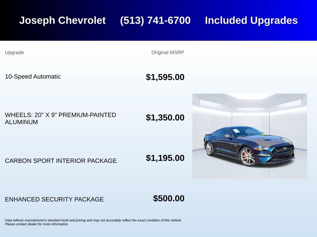 Used 2021 Ford Mustang GT Premium w/ Carbon Sport Interior Package RWD image 6