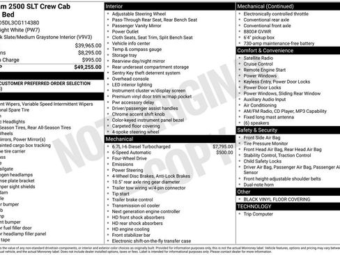 Used 2012 RAM 2500 SLT image 12