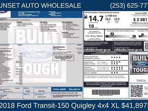Used 2018 Ford Transit 150 XLT RWD image 38