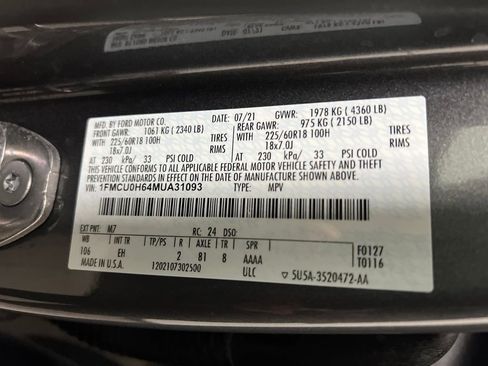 Used 2021 Ford Escape SEL w/ Technology Package image 34