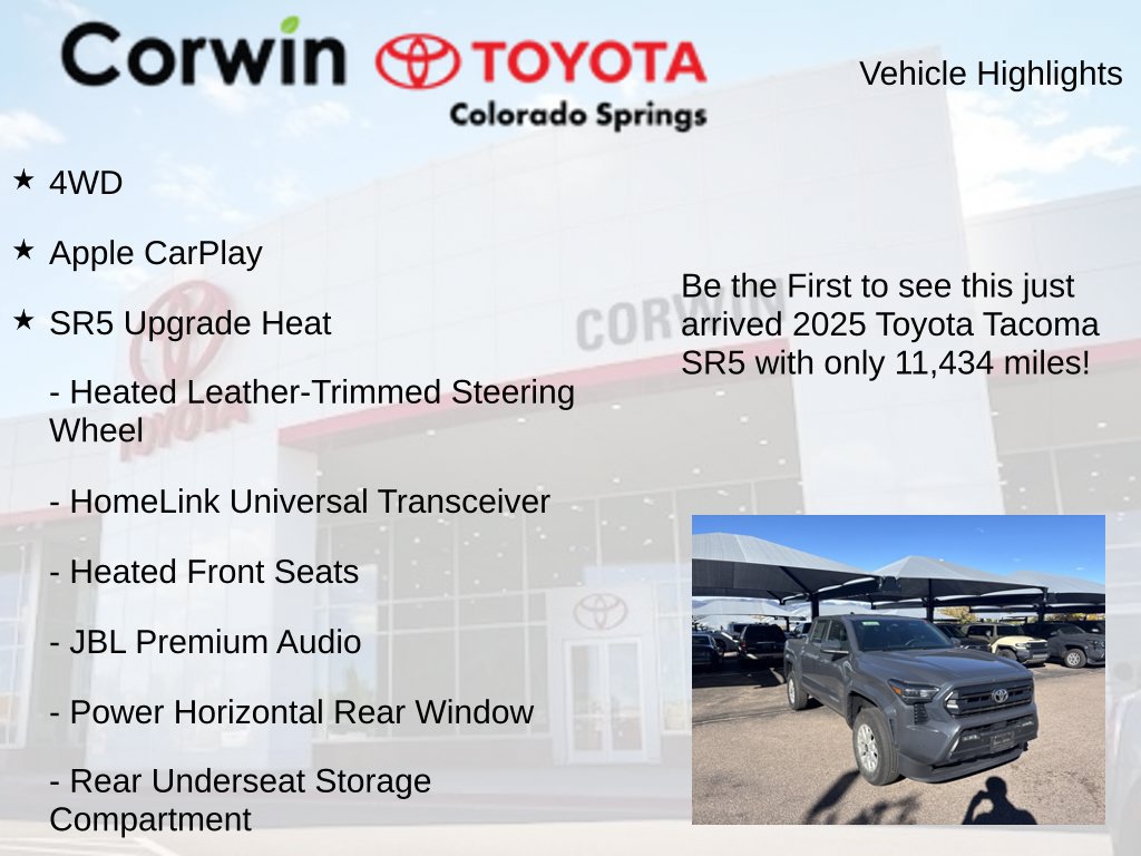 Used 2025 Toyota Tacoma SR5 AWD/4WD image 4
