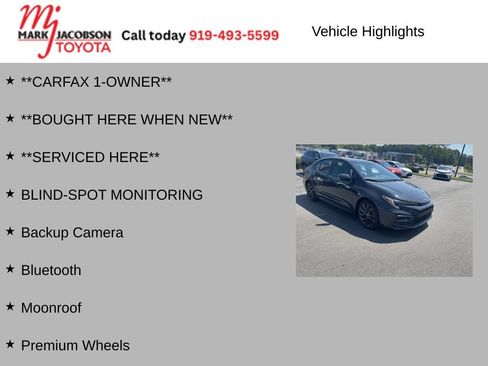 Used 2025 Toyota Corolla SE w/ SE Premium Package FWD image 6