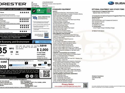 New 2025 Subaru Forester Limited image 11