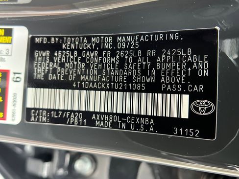 New 2026 Toyota Camry LE w/ Convenience Package image 26