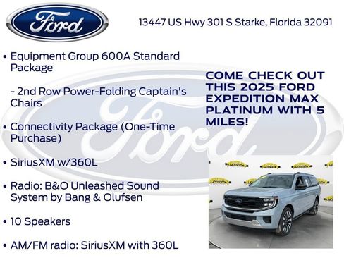 New 2025 Ford Expedition Max Platinum w/ Driver's Package image 20