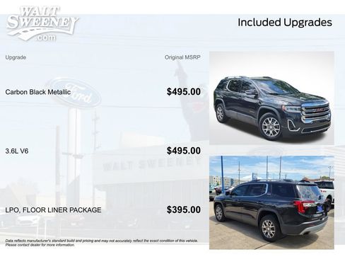 Used 2020 GMC Acadia SLT w/ LPO, Floor Liner Package FWD image 11