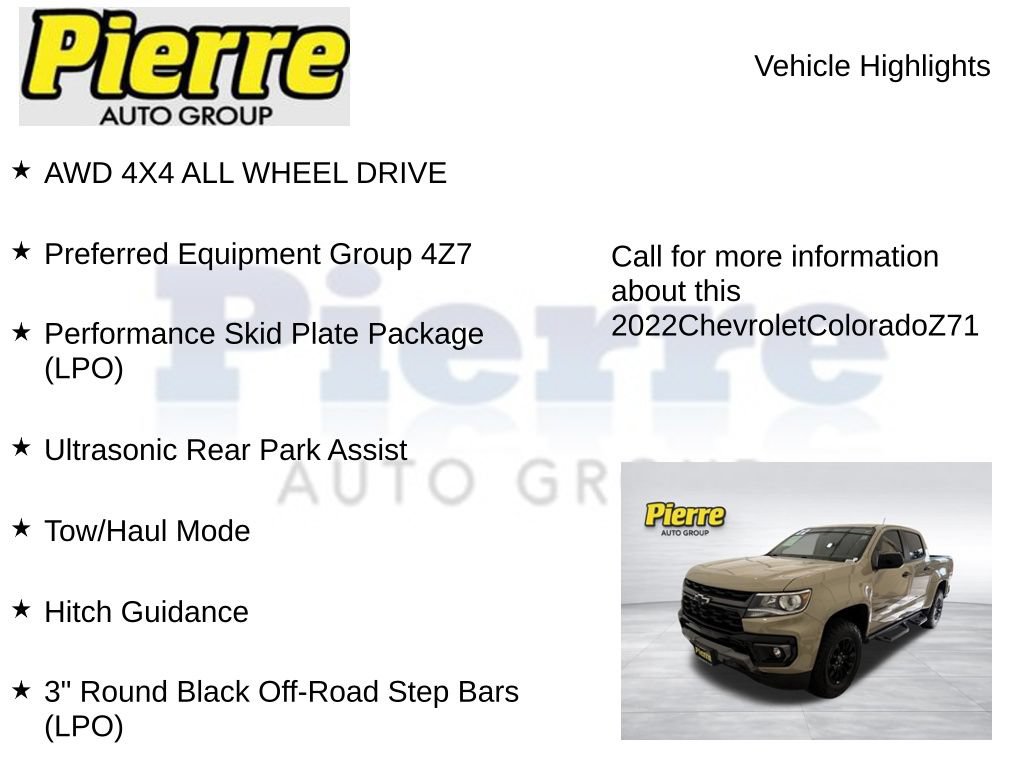 Used 2022 Chevrolet Colorado Z71 AWD/4WD image 7