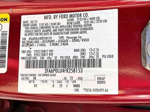 Used 2015 Ford Fusion SE w/ Equipment Group 502A FWD image 36