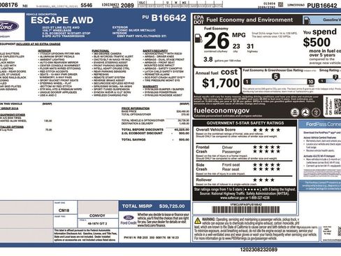 Certified 2023 Ford Escape ST-Line Elite image 5