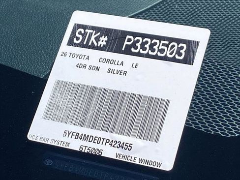 Certified 2026 Toyota Corolla LE FWD image 37