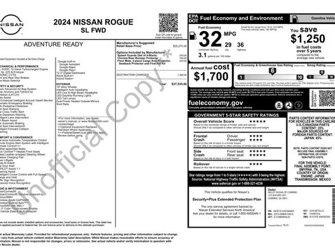 Used 2024 Nissan Rogue SL FWD image 50