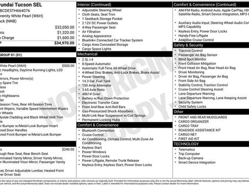 New 2026 Hyundai Tucson SEL image 1