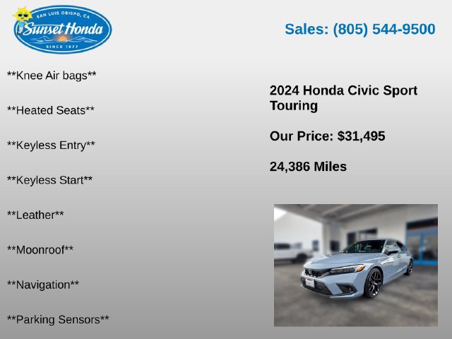 Certified 2024 Honda Civic Sport Touring image 7
