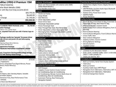 New 2026 Cadillac Lyriq V w/ Exterior Carbon Fiber Package