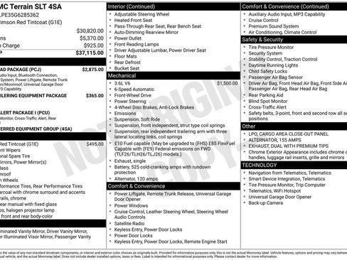 Used 2016 GMC Terrain SLT w/ Open Road Package FWD image 8