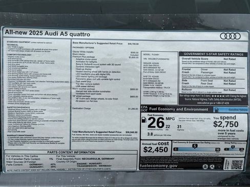 Certified 2025 Audi A5 2.0T Premium Plus w/ Premium Plus image 21