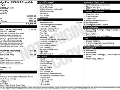 Used 2005 Dodge Ram 1500 Truck SLT AWD/4WD image 24
