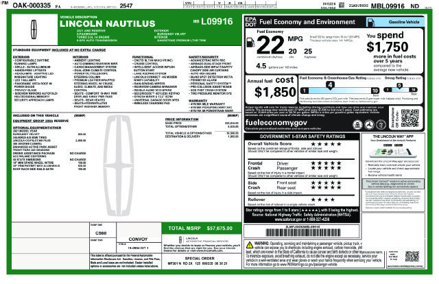 Used 2021 Lincoln Nautilus Reserve AWD/4WD image 21