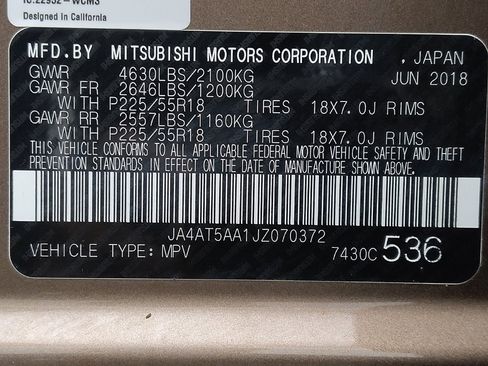 Used 2018 Mitsubishi Eclipse Cross SE AWD/4WD image 33