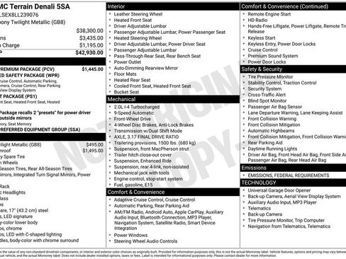 Used 2020 GMC Terrain Denali w/ Denali Premium Package image 21