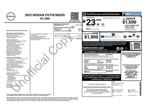 Used 2023 Nissan Pathfinder SV image 10