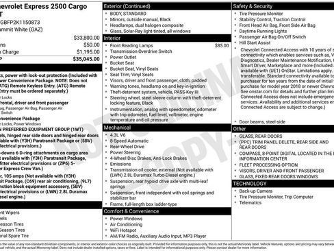 Used 2019 Chevrolet Express 2500 Extended RWD image 17