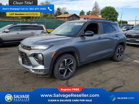 Used 2021 Chevrolet TrailBlazer RS w/ Technology Package FWD image 1