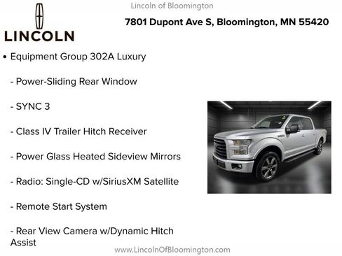 Used 2016 Ford F150 XLT w/ Equipment Group 302A Luxury AWD/4WD image 5