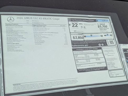 New 2026 Mercedes-Benz GLC 43 AMG 4MATIC Coupe image 18