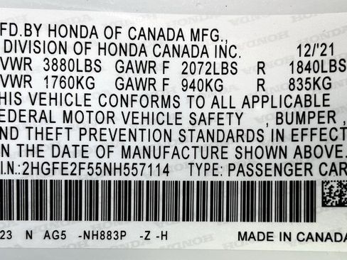 Used 2022 Honda Civic Sport image 25