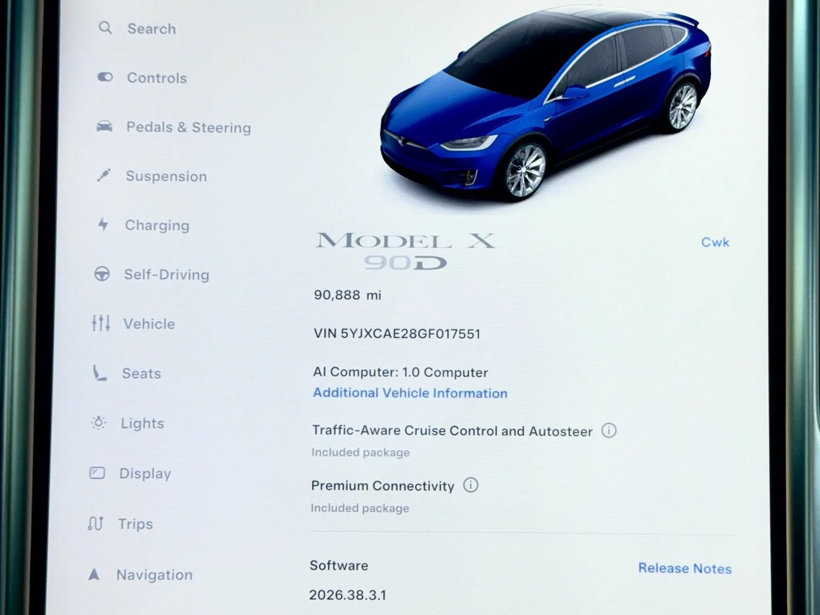 Used 2016 Tesla Model X 90D AWD/4WD image 21