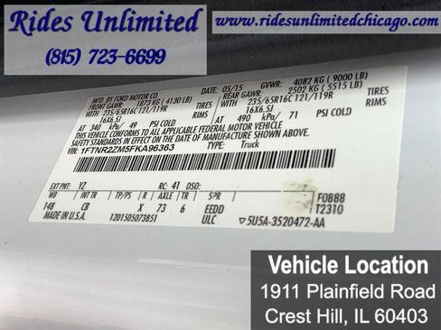 Used 2015 Ford Transit 250 148 Low Roof image 16