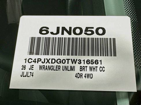 New 2026 Jeep Wrangler Unlimited Sport AWD/4WD image 16