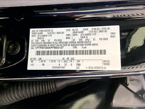 Used 2023 Ford F150 Platinum w/ Equipment Group 701A High AWD/4WD image 32