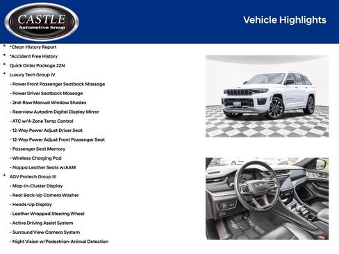 Used 2023 Jeep Grand Cherokee Overland w/ Adv Protech Group III image 4