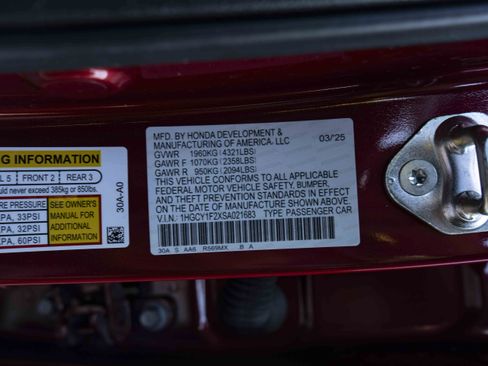 Used 2025 Honda Accord LX image 40