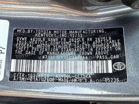 Used 2014 Toyota Camry SE FWD image 23
