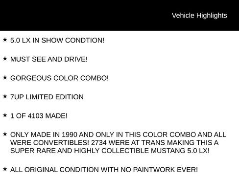 Used 1990 Ford Mustang LX RWD image 5