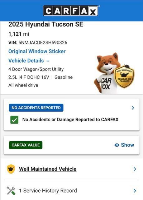 Used 2025 Hyundai Tucson SE AWD/4WD image 4