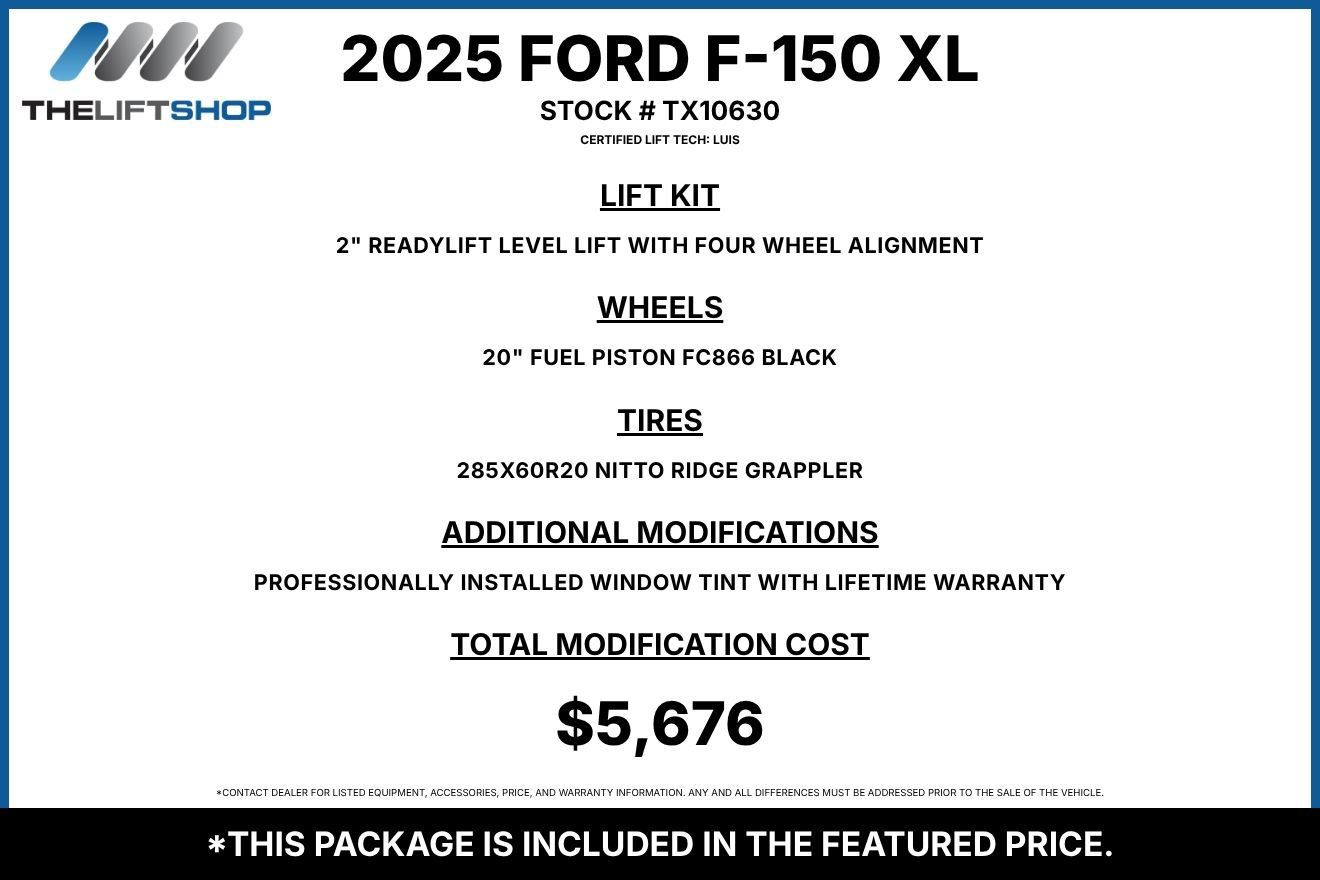 Used 2025 Ford F150 XL w/ Equipment Group 103A High AWD/4WD image 2
