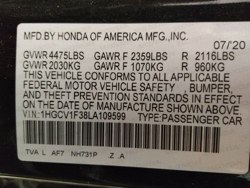 Used 2020 Honda Accord Sport image 33