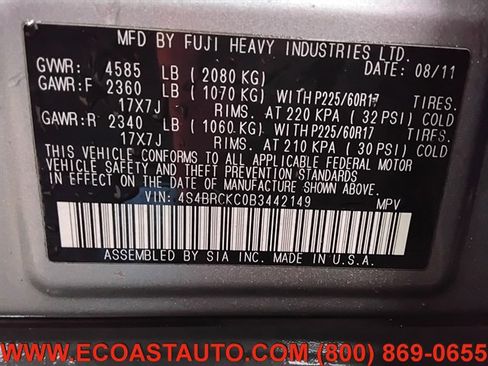 Used 2011 Subaru Outback 2.5i Limited w/ PWR Moonroof Pkg image 16