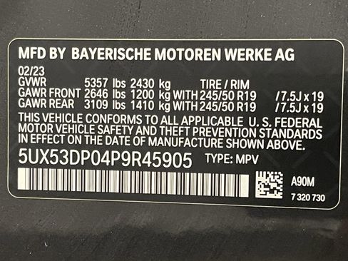 Certified 2023 BMW X3 xDrive30i w/ M Sport Package image 25