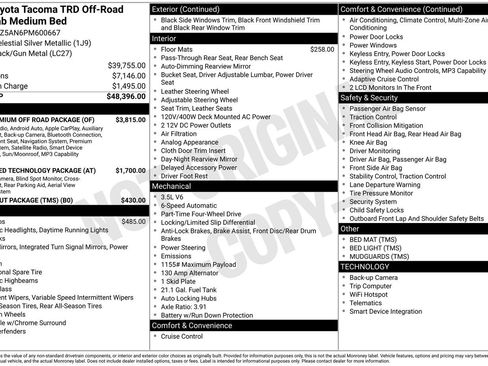Certified 2023 Toyota Tacoma TRD Off-Road w/ TRD Premium Off Road Package AWD/4WD image 28