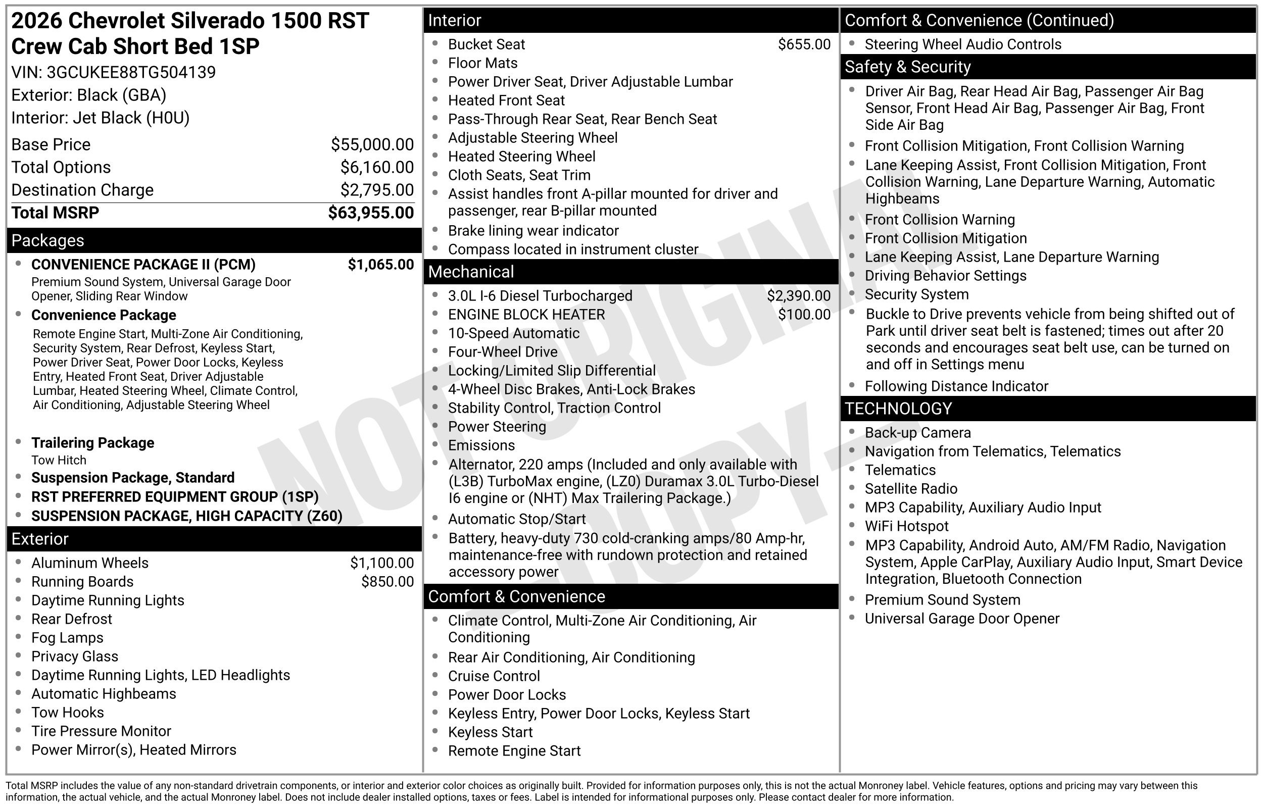 New 2026 Chevrolet Silverado 1500 RST w/ Convenience Package II AWD/4WD image 3
